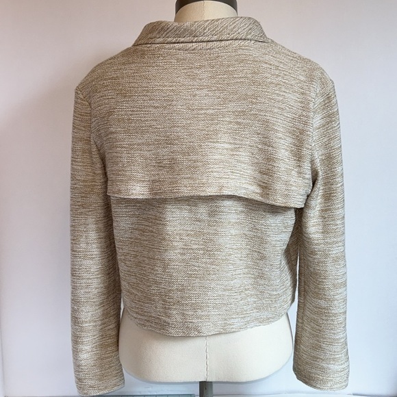 Dolan Left Coast Collection Cotton Sand-tone Long Sleeve Crop Jacket Women’s S - Picture 9 of 14